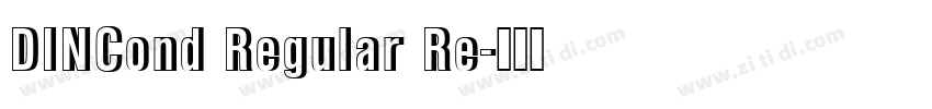 DINCond Regular Re字体转换